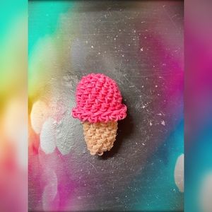 Rainbowloom loomigurumi ice cream